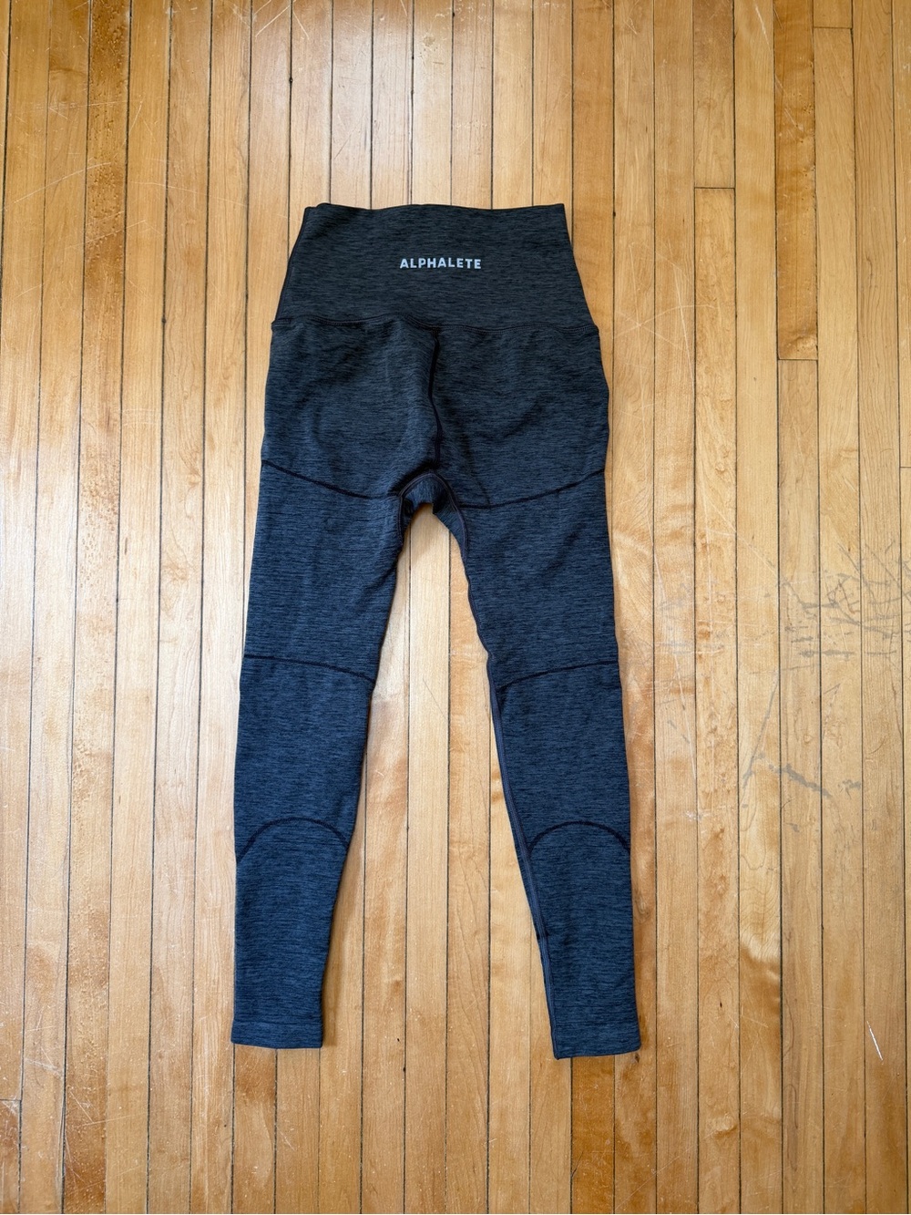 Alphalete Revival Compression Leggings Performance Gym Charcoal Grey Women Sz. S
